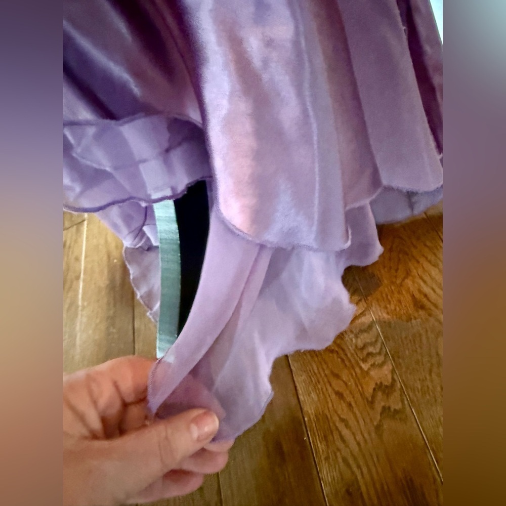Urban Girl Nites Lavender Satin Dress size 11/12 Cocktail Prom - Picture 14 of 15